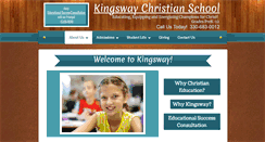 Desktop Screenshot of kingswaychristianschool.net